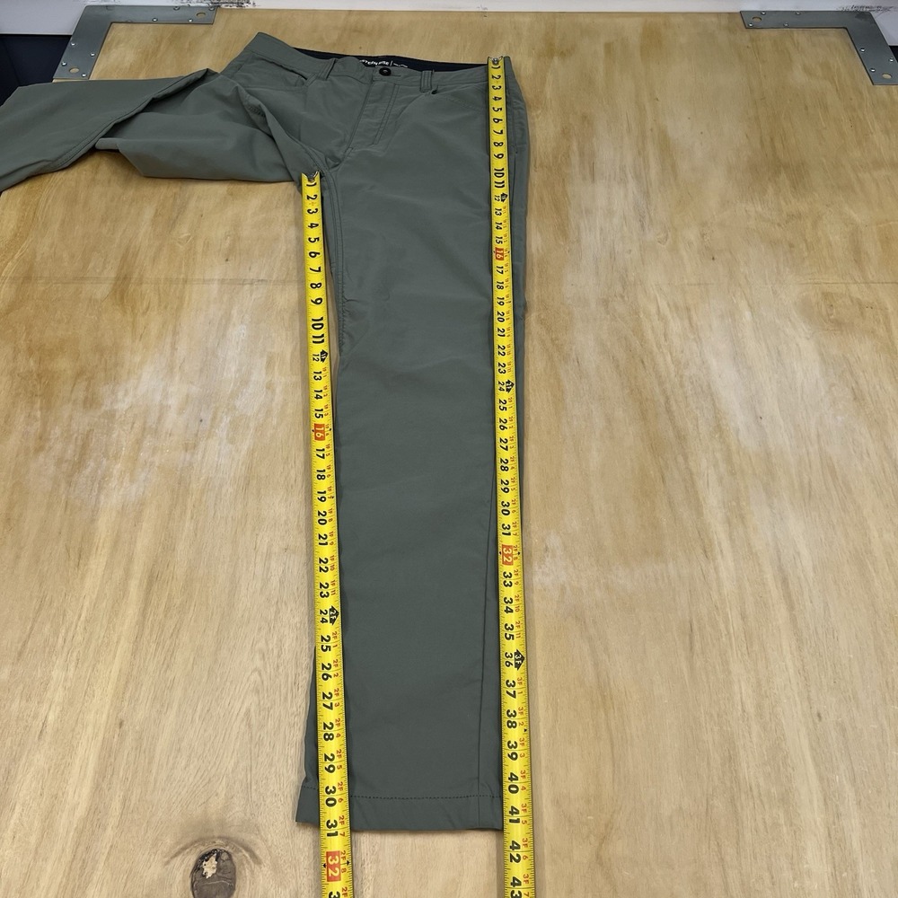Western Rise Evolution Chino Pants Mens 31x31 Slim Fit Straight Leg‎ Green - Picture 6 of 13